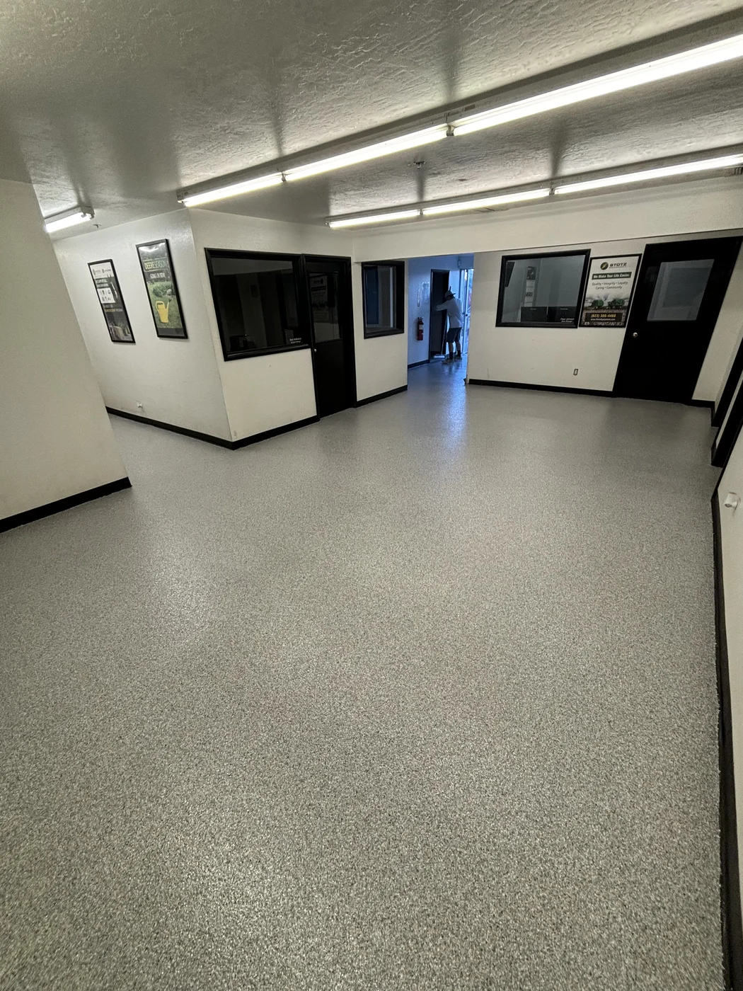 Commercial epoxy floor by AZ Garage Floors