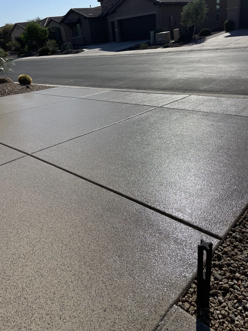 Outdoor patio and driveway coating by AZ Garage Floors