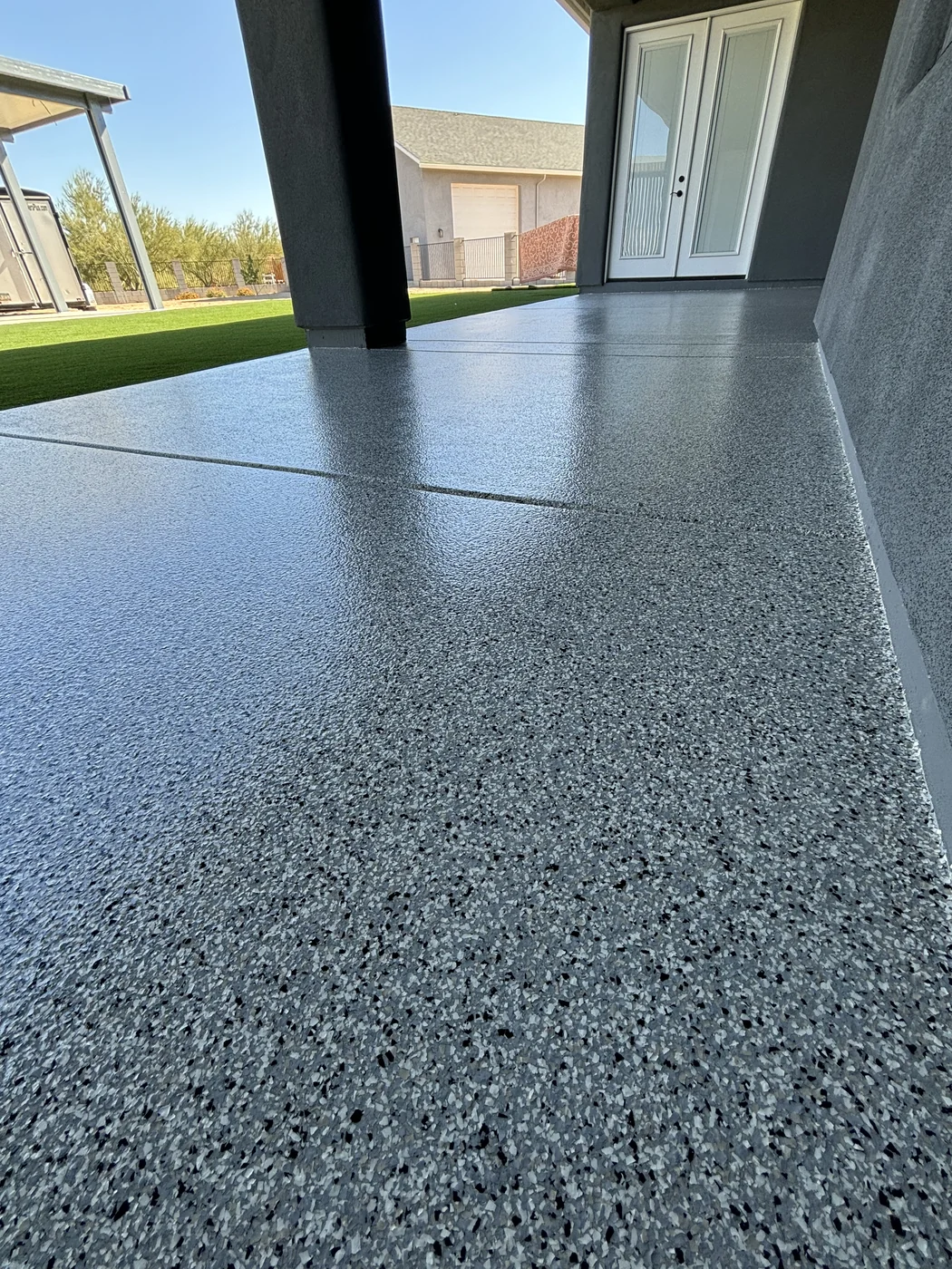 Patio and driveway coating by AZ Garage Floors