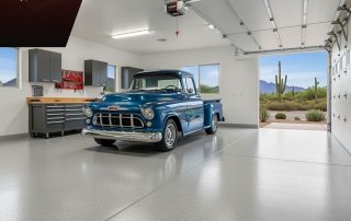 Epoxy garage floor coating Buckeye AZ new home