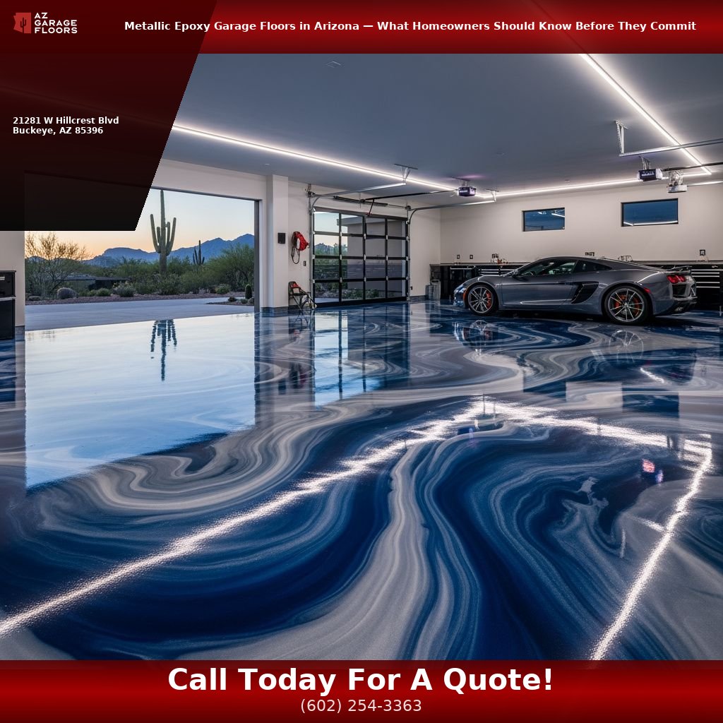 metallic epoxy garage floor Arizona, custom garage floor coating, luxury garage design, AZ Garage Floors installation
